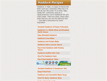 Tablet Screenshot of haddockrecipes.co.uk
